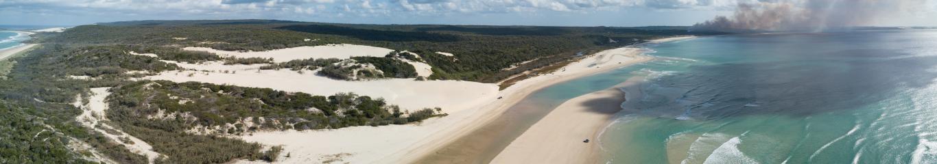 Fraser Island view from the sky