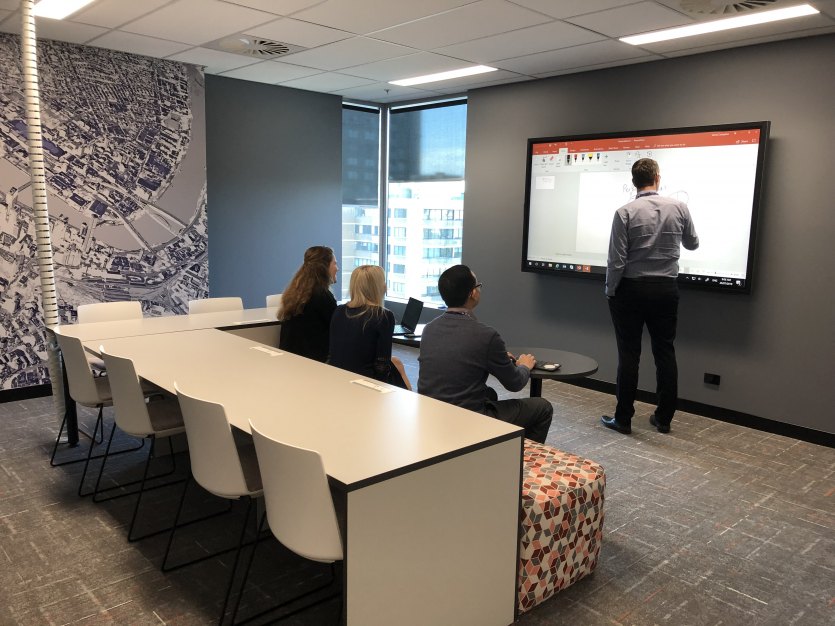 Audit planning, level 14 ‘scrum room’, QAO, Brisbane.