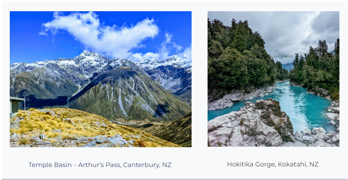 New Zealand_Temple Basin and Hokitika Gorge