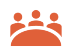 Icon of 3 people around a table