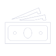 Icon of cash notes
