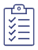 Icon of a clipboard with a ticked checklist