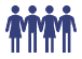 Icon of four people standing next to each other