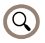 A magnifying glass icon