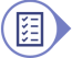 Icon of a ticked checklist in a circle