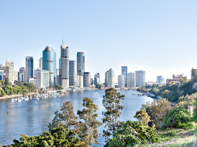 Image of Brisbane city, looking across the river