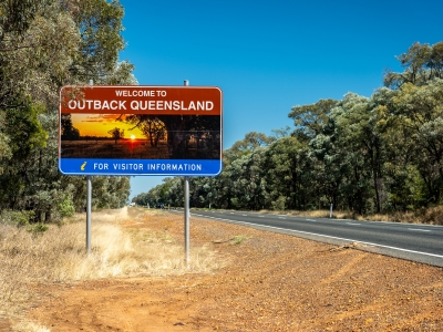 Welcome to Queensland sign