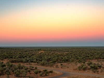 Blog thumbnail: sunset over rural Queensland setting