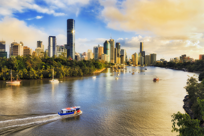 Image of Brisbane city, looking across the river