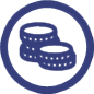 Icon of stacked coins
