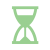 Icon of an hourglass