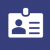 Icon of an ID badge