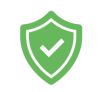Icon 4: Green tick in badge