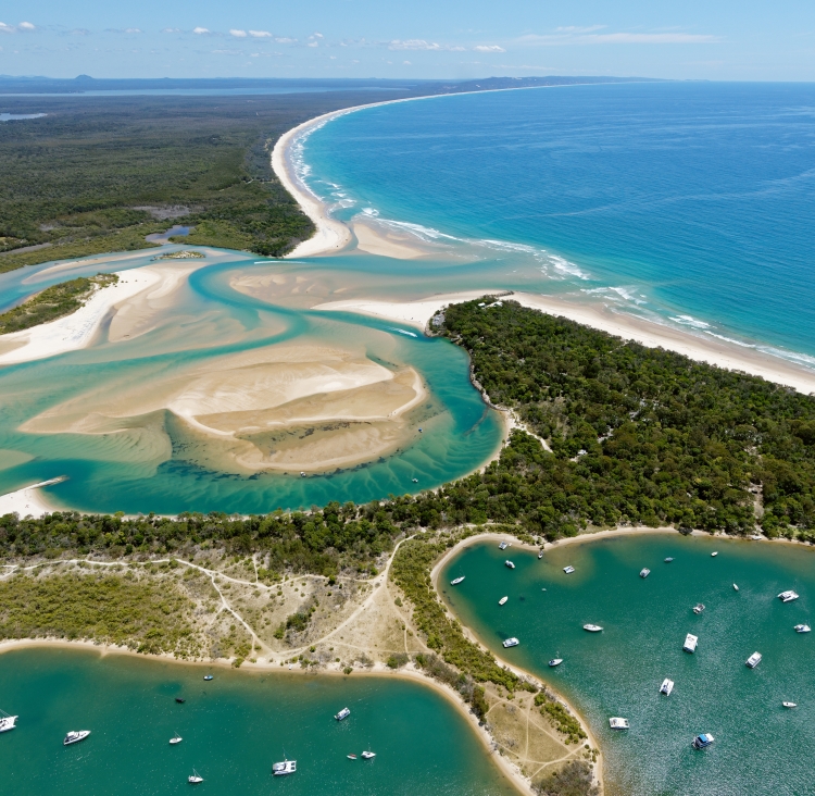 Image of a view over the coastline